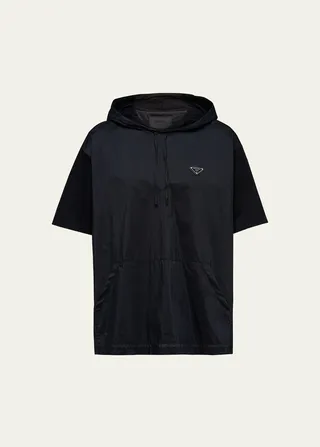 Men's Hybrid Hooded T-Shirt