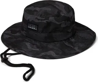 O'Neill Wetlands Print Bucket Hat (Black Camo) Caps