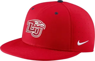 Men's Nike Red Liberty Flames True AeroBill Performance Fitted Hat