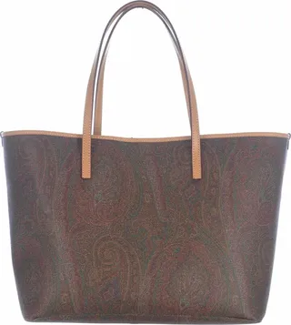 Shopping Bag Etro Medium In Paisley Cotton