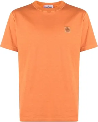 logo-patch cotton T-shirt