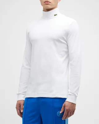 Men's Organic Cotton-Stretch Turtleneck T-Shirt