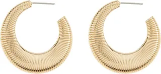 Textured Hoop Earrings