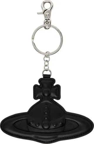 Vivienne Westwood Black Orb Keychain