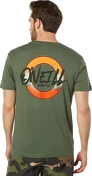 O'Neill Link Short Sleeve Tee (Dark Olive) Men's Clothing