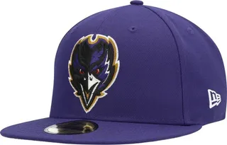 Men's Purple Baltimore Ravens Omaha Alternate Logo 59FIFTY Fitted Hat