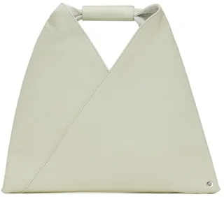 MM6 Maison Margiela White Mini Triangle Tote