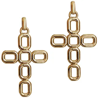 Luciana Cross Drop Earrings