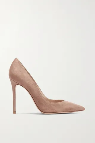 Gianvito Rossi - 105 Suede Pumps - Neutrals