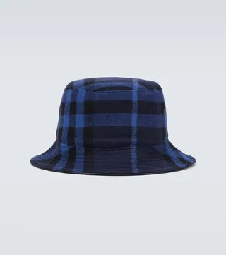 Vintage check bucket hat