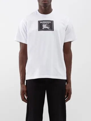 Knight Label Cotton-jersey T-shirt
