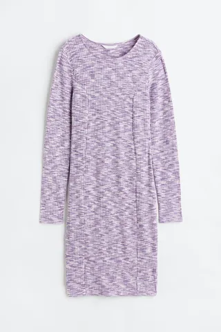 MAMA Ribbed Jersey Dress