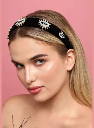 Trendy Designer Stone Western Wear Hair Band For Women