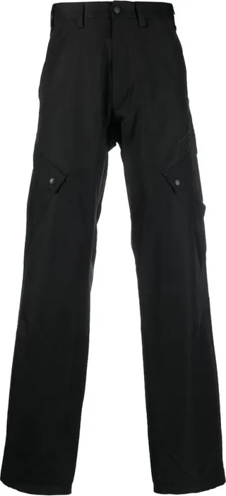 Logo-Patch Straight-Leg Trousers
