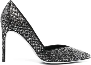 Crystal-Embellished 95mm Pumps