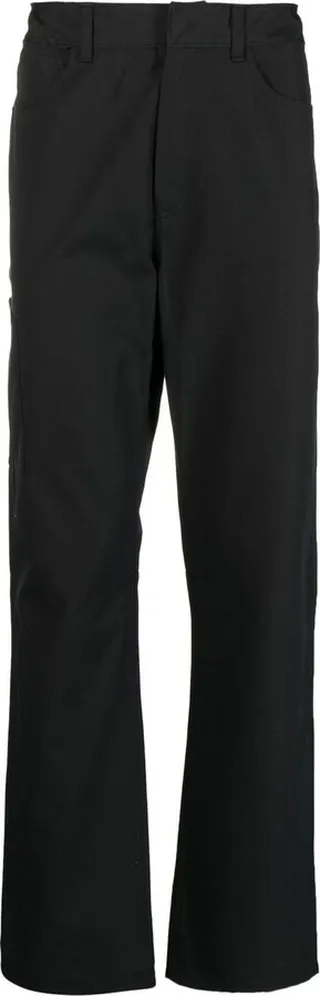 Mid-Rise Straight-Leg Trousers