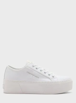 Cupsole Flatform Pearl Sneakers