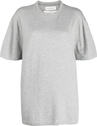short-sleeve cashmere T-shirt