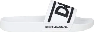 Rubber Slipper With White Logo