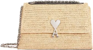 Voulez-Vous raffia shoulder bag