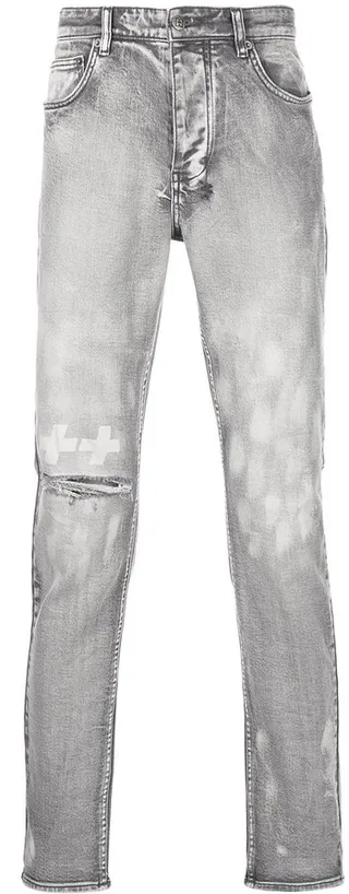 Distressed Skinny-Cut Jeans