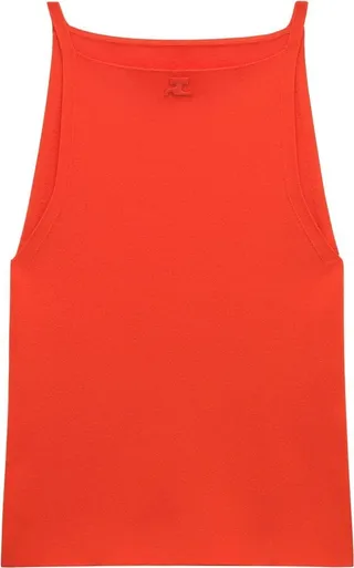 Embroidered-Logo Cotton Tank Top