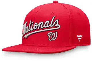 Men's Red Washington Nationals Team Core Fitted Hat