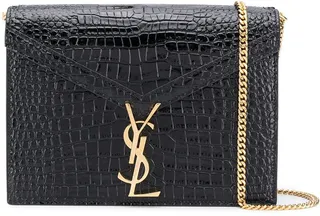 Cassandra crocodile-embossed bag