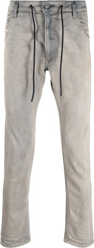 Krooley drawstring tapered jeans