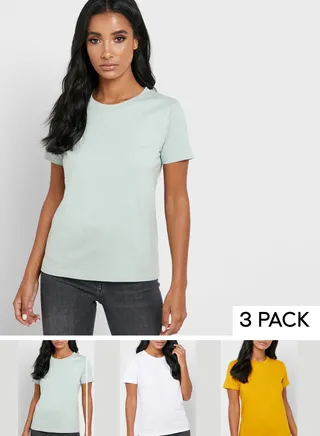 3 Pack Essential Crew Neck T-Shirt