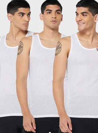 3 Pack Assorted Vest