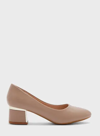 Pointed Toe Low Heel Pumps