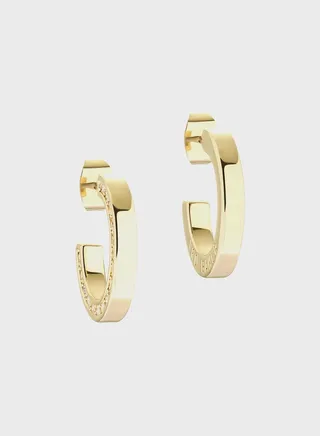 Senatta Crystal Hoop Earrings