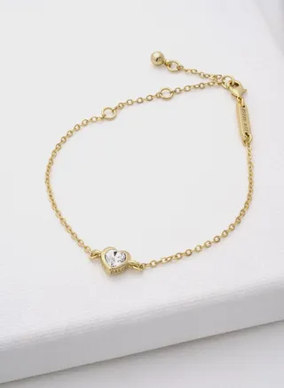 Hansa Crystal Heart Bracelet