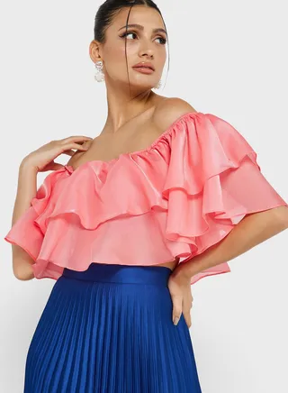Off Shoulder Ruffled Top