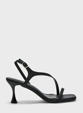 Strapped Minimalist Heeled Sandal