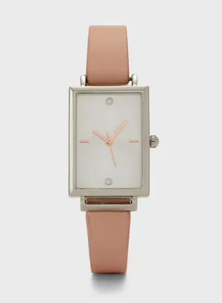 Pearl Detail Rectangle Watch