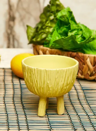 Handmade Footed Condiment Bowl Medium