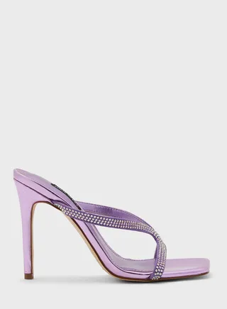 Corner Strap High Heel Sandals