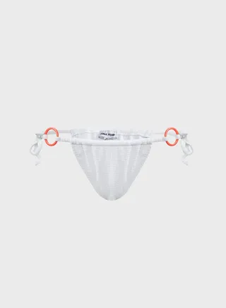 Textured Ring Detail Bikini Bottom