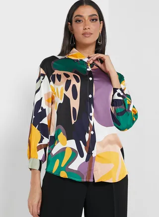 Abstract Print Shirt