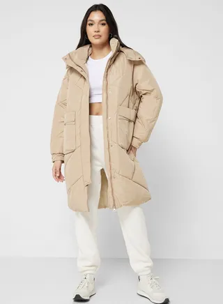 Longline Puffer Jacket