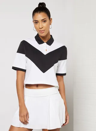 Chevron Colourblock Golf Polo