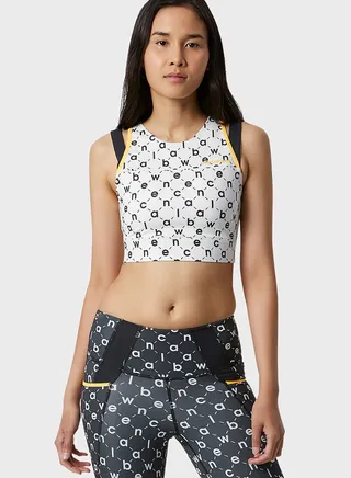 Shape Shield Printed Cropped Bra