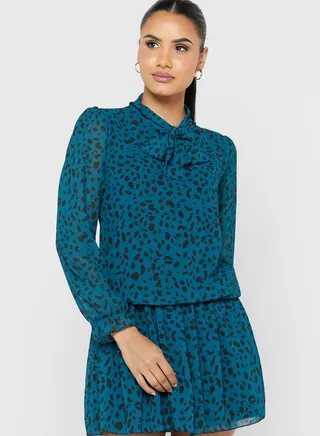 Leopard Print Mini Dress