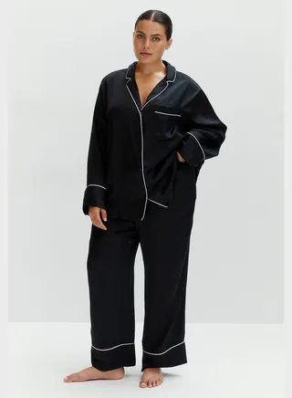 Button Down Shirt & Pyjama Set