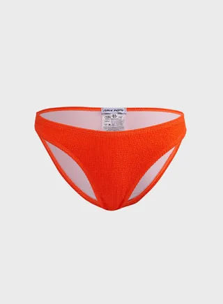 Textured V Front Bikini Bottom