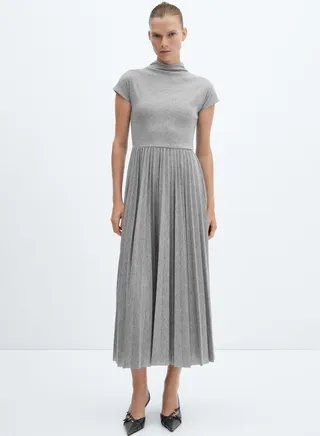 Plisse Knitted Dress