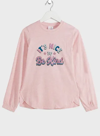 Round Neck Full Sleeves T-Shirt