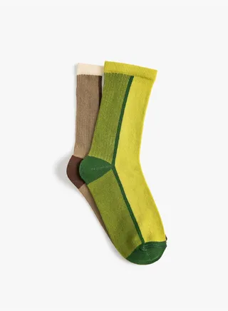 2-Pack Multicolor Socket Socks Set